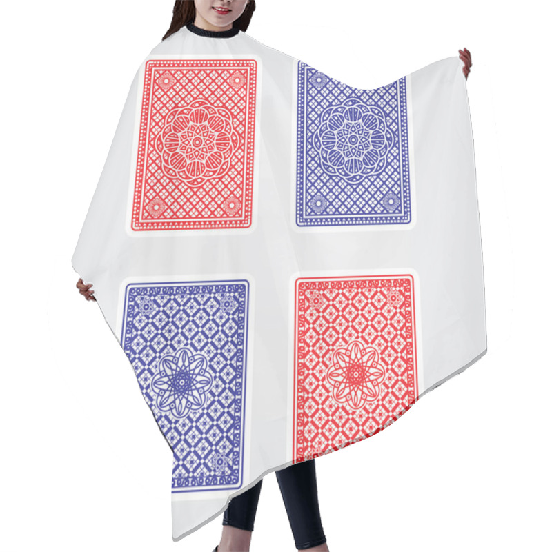 Personality  Playing Cards Back Hair Cutting Cape