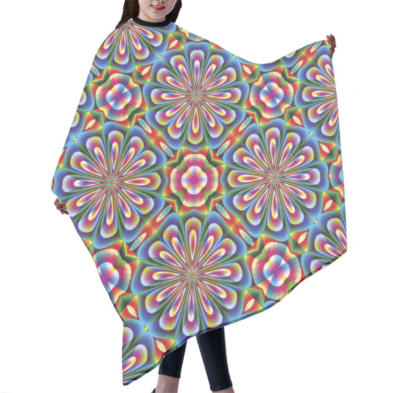 Personality  Seamless Arabesque Mosaic In Art Deco Style Hair Cutting Cape