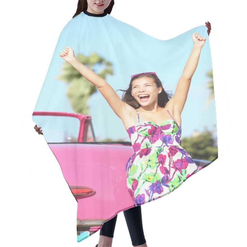 Personality  Summer Vacation Car Road Trip Hair Cutting Cape