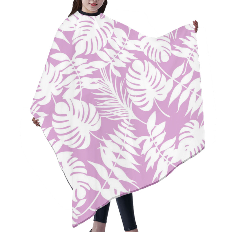 Personality  Tropical Palm Tree Pattern Background Hair Cutting Cape