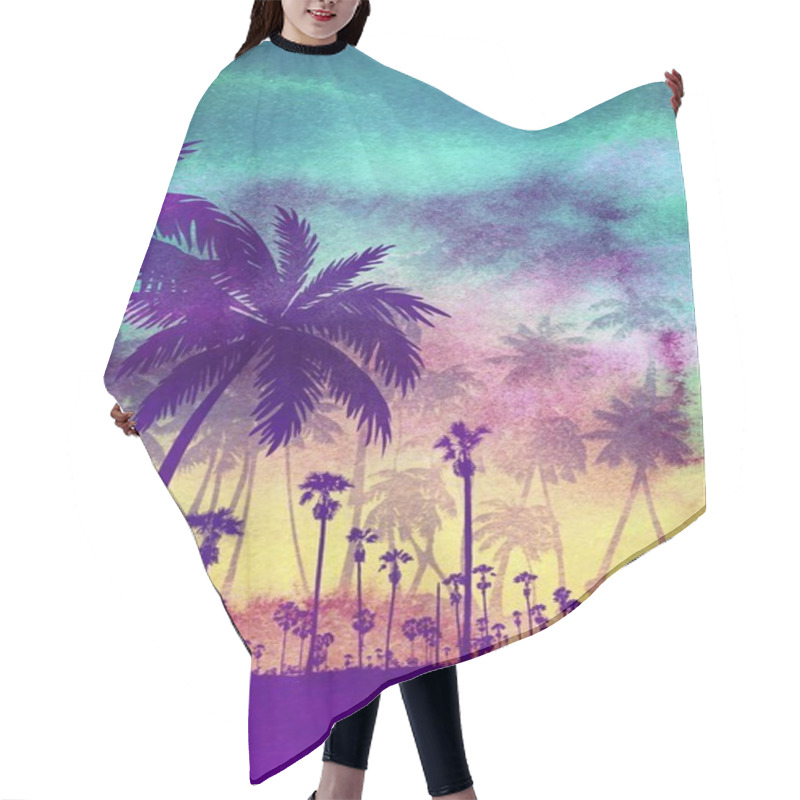 Personality  Summer Life, Art T Shirt Design, Season Style Hair Cutting Cape