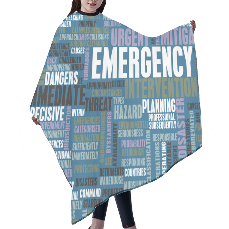 Personality  Emergency Concept Hair Cutting Cape