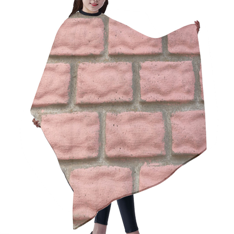 Personality  Close-up View Of Old Red Weathered Brick Wall Background      Hair Cutting Cape