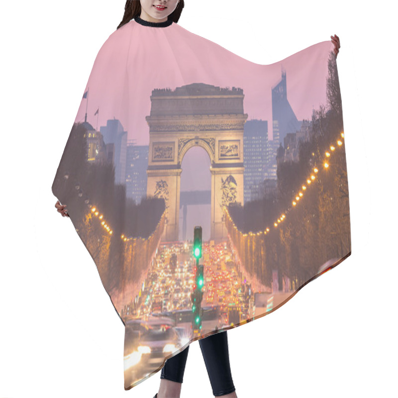 Personality  Arc Of Triomphe Champs-Elysees In Paris Hair Cutting Cape