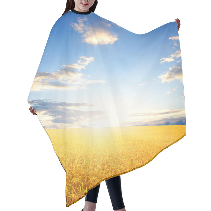 Personality  Field Of Wheat  Hair Cutting Cape