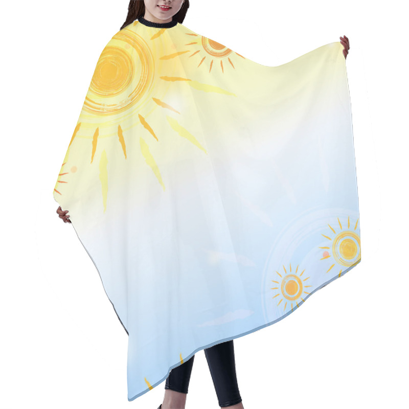 Personality  Sky With Sun Hair Cutting Cape