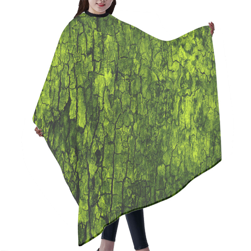 Personality  Green Natural Bark Background Hair Cutting Cape