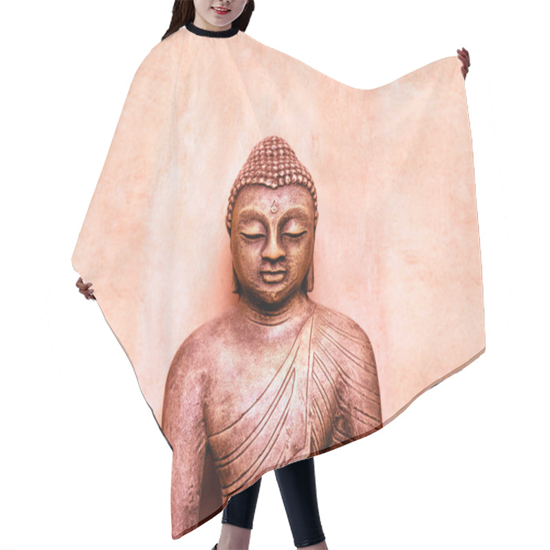 Personality  Calm Smiley Buddha Statue In Negombo, Sri Lanka Hair Cutting Cape