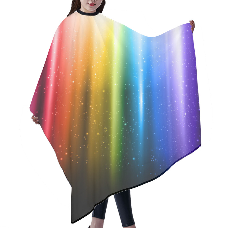 Personality  Abstract Rainbow Background Hair Cutting Cape