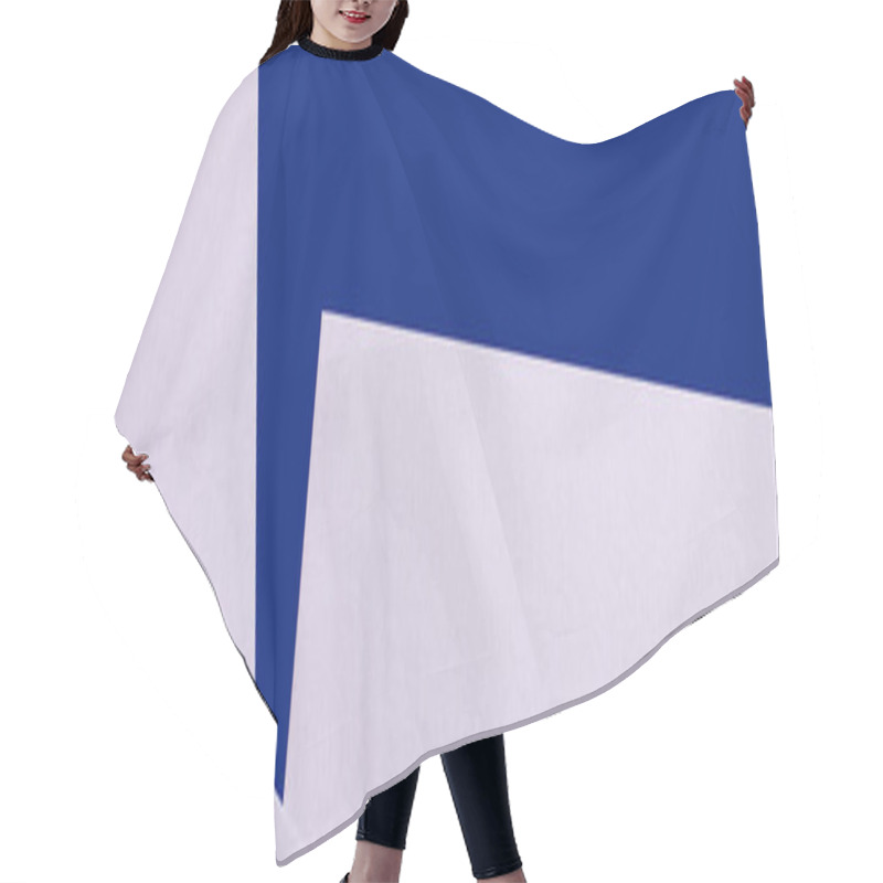 Personality  Geometric Light Purple And Blue Background With Copy Space, Banner Hair Cutting Cape