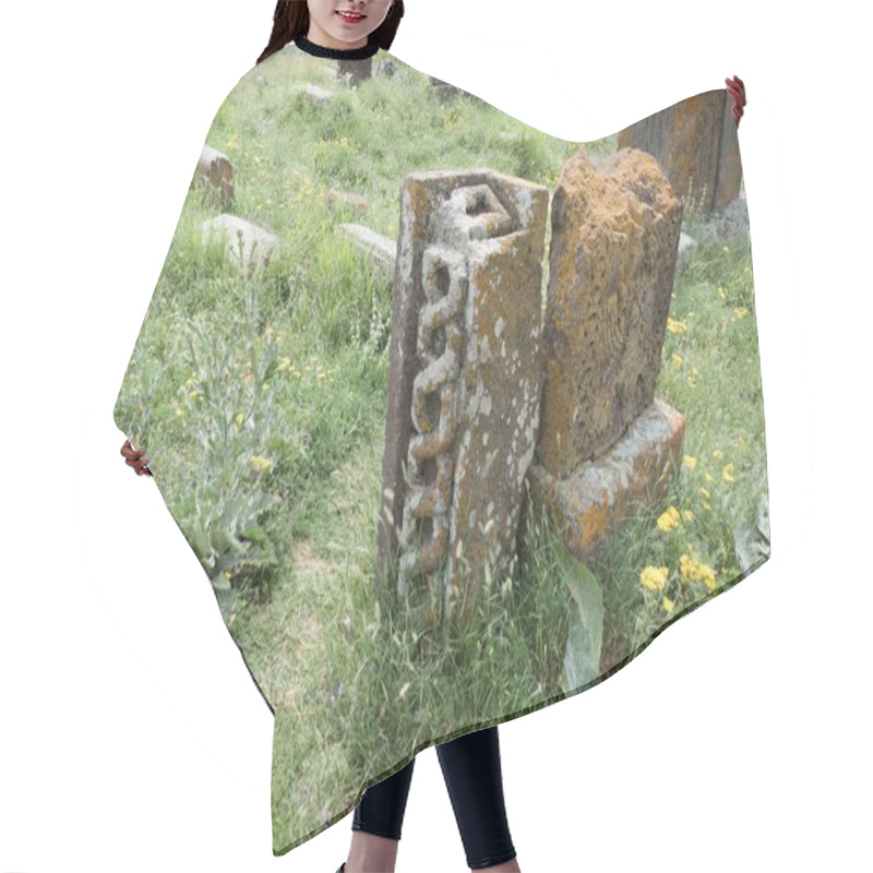 Personality  Khachkar Traditional Grave Stone In Armenia History Hair Cutting Cape