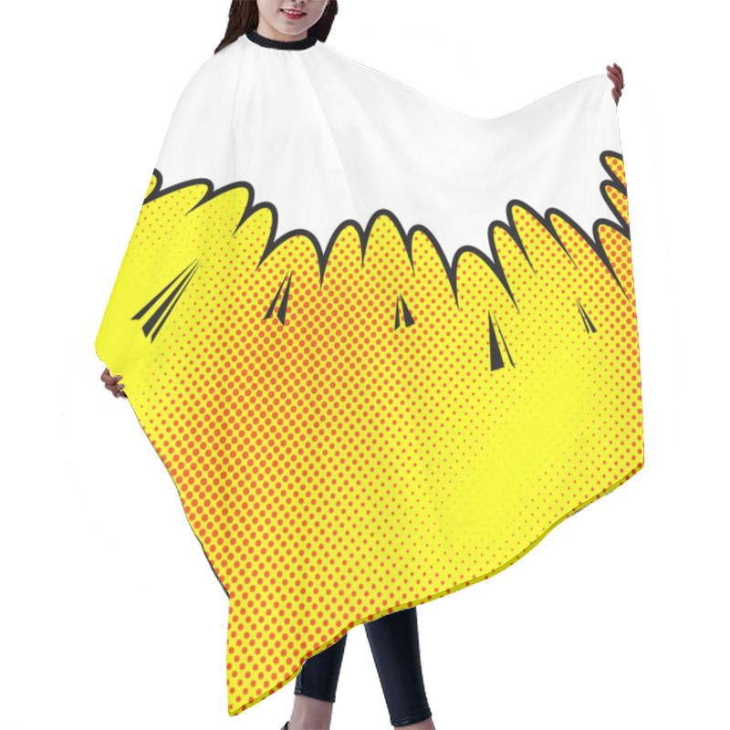 Personality  Retro Comic Book Pop Art Hair Cutting Cape