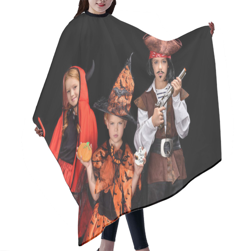 Personality  Costumes Of Devil, Witch And Pirate Hair Cutting Cape