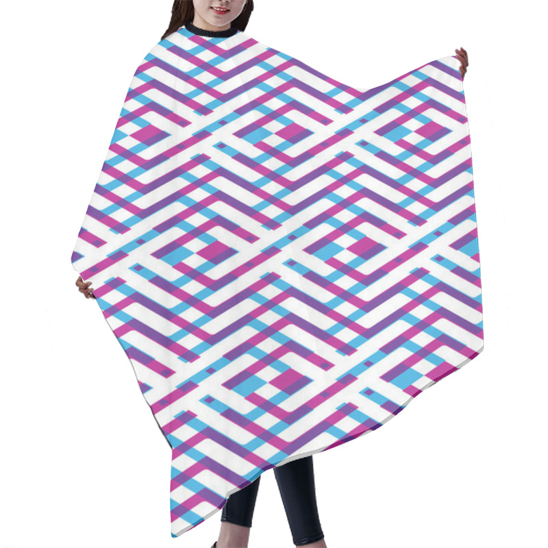 Personality  Bright Rhythmic Textured Endless Pattern  Hair Cutting Cape