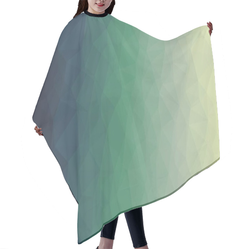 Personality  Pastel Blue Gradient Geometric Background Hair Cutting Cape