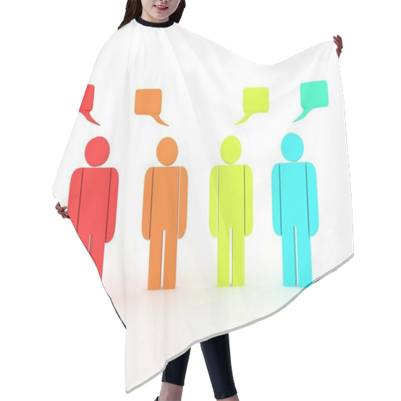 Personality  3d - Human Character Hair Cutting Cape