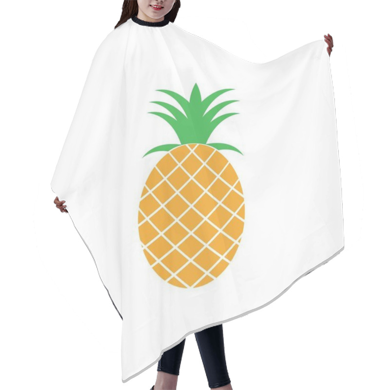 Personality  Pineapple Tropical Fruit Vector Illustration Hair Cutting Cape