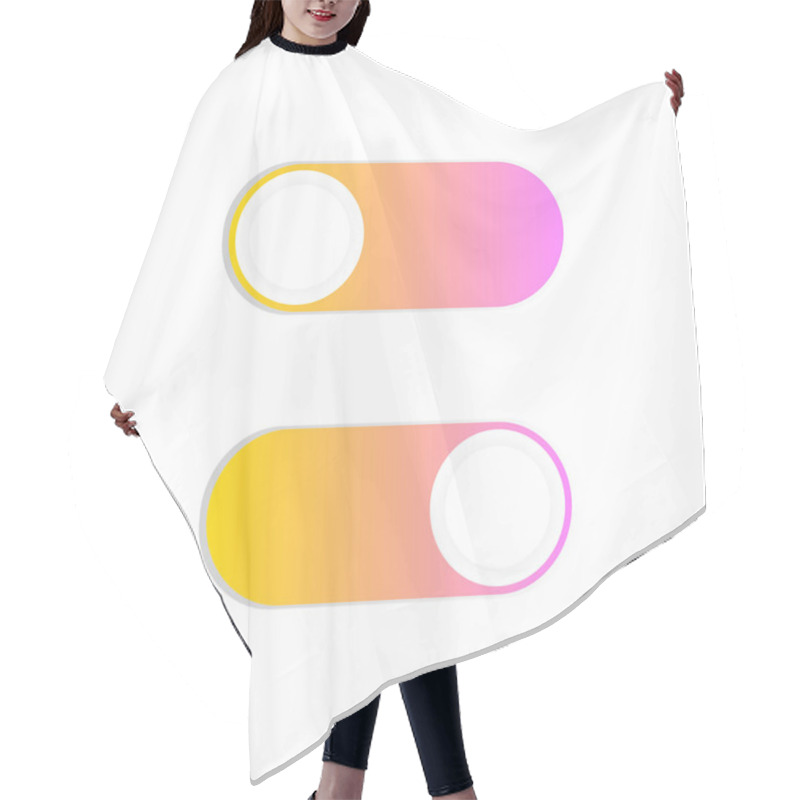 Personality  On Off Vector Icon Hair Cutting Cape