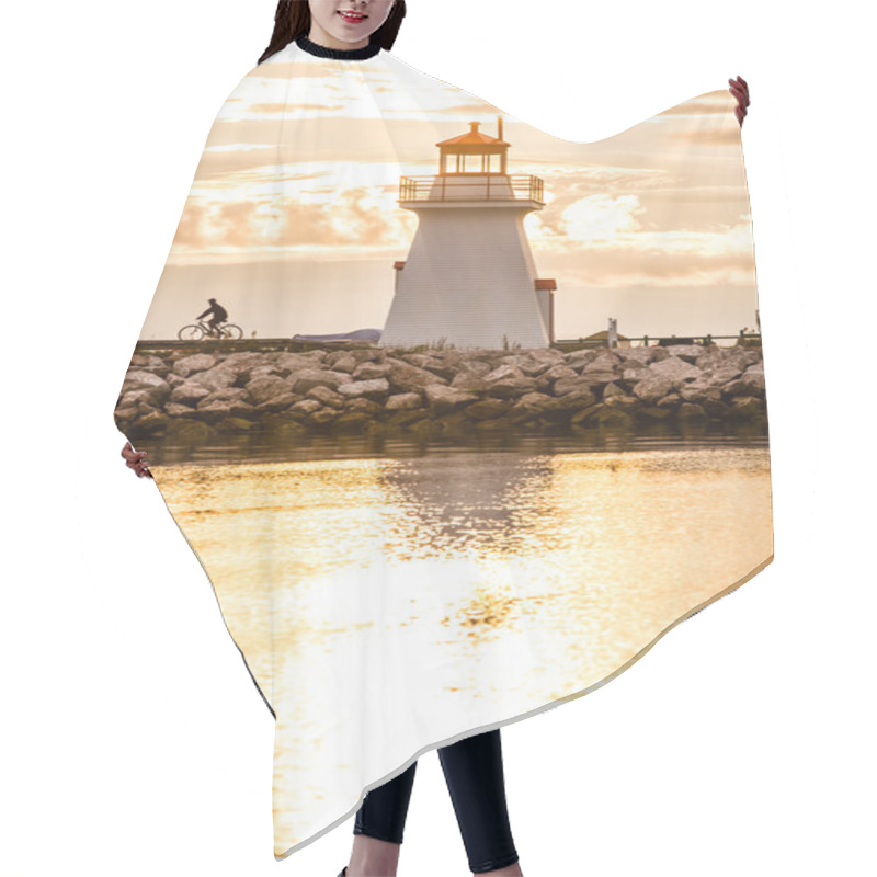 Personality  Backlit Lighthouse In Gaspe Peninsula Hair Cutting Cape