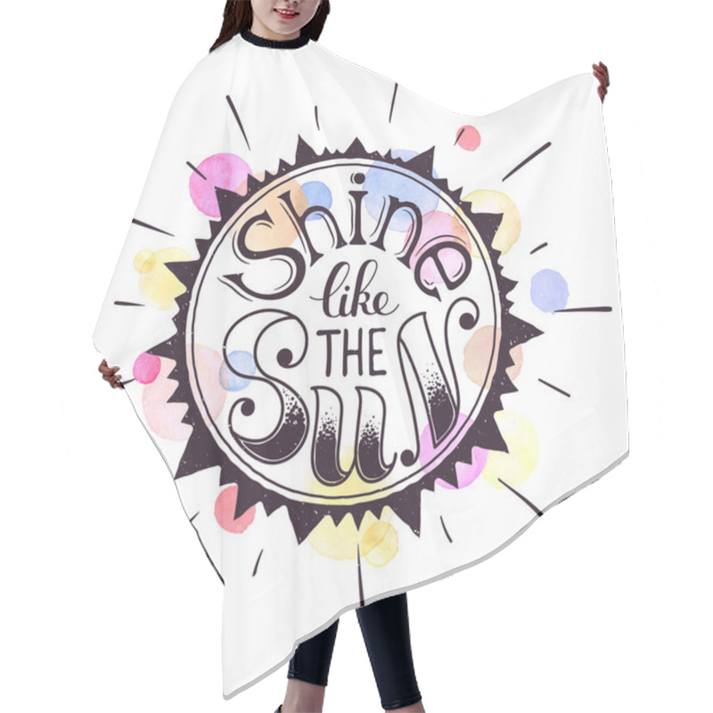 Personality  Shine Like The Sun Poster Hair Cutting Cape