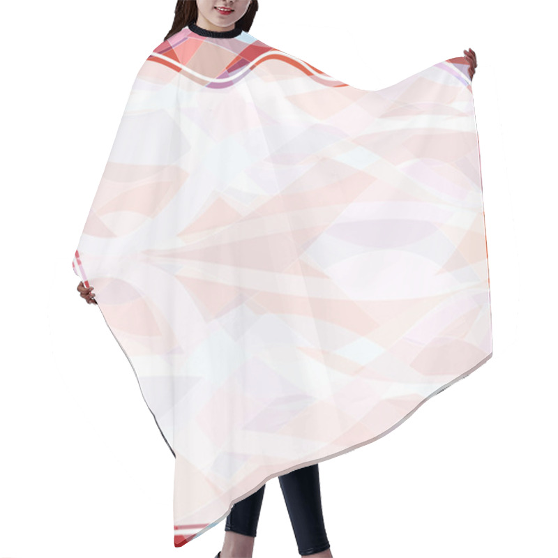 Personality  Wavy Transparent Retro Slide Background Hair Cutting Cape