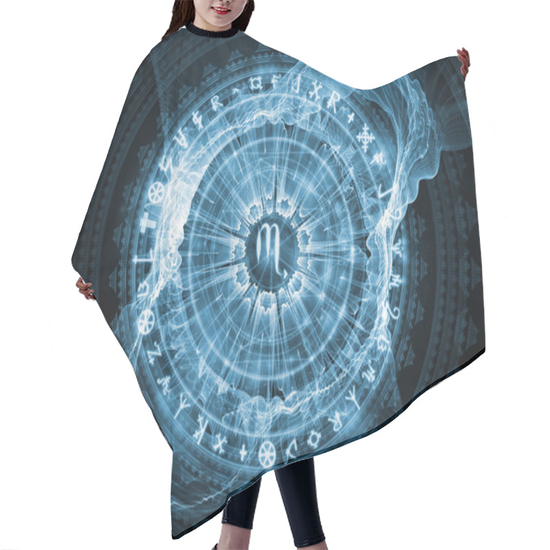 Personality  Emergence Of Sacred Geometry Hair Cutting Cape