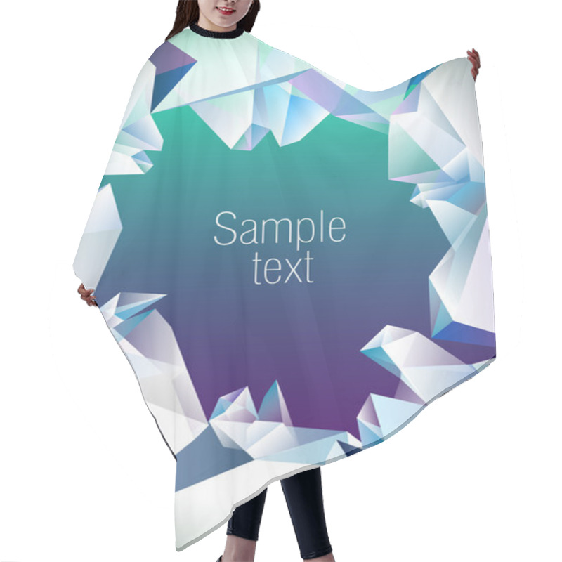 Personality  Crystal Vector Background Hair Cutting Cape