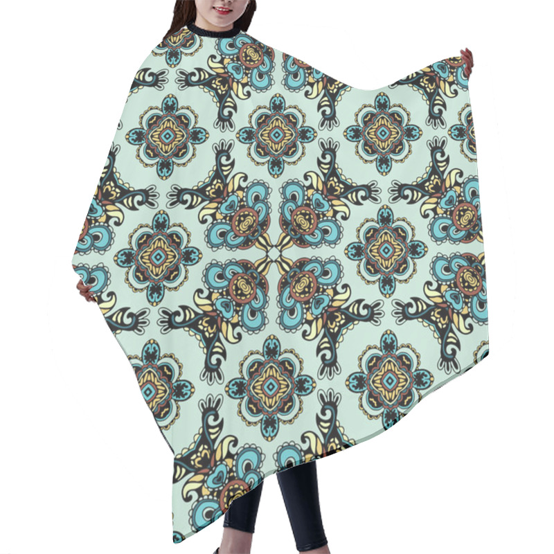 Personality  Dutch Tile In Medieval Style Hair Cutting Cape