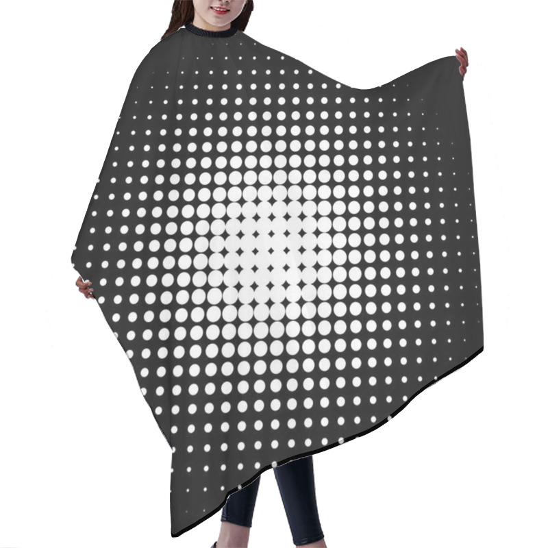 Personality  Halftone Dots Pattern Hair Cutting Cape