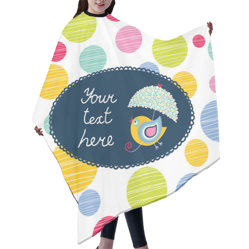 Personality  Polka Dot Background. Hair Cutting Cape