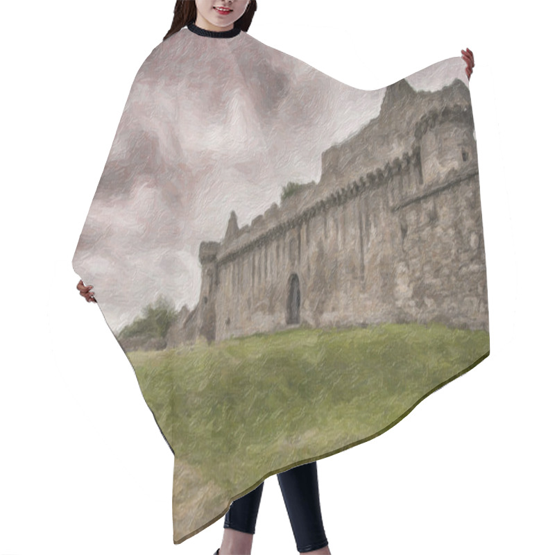 Personality  Craigmillar Castle Impaso Painting Hair Cutting Cape