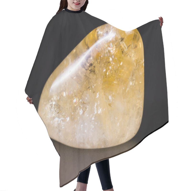 Personality  Citrine On A Black Background  Hair Cutting Cape