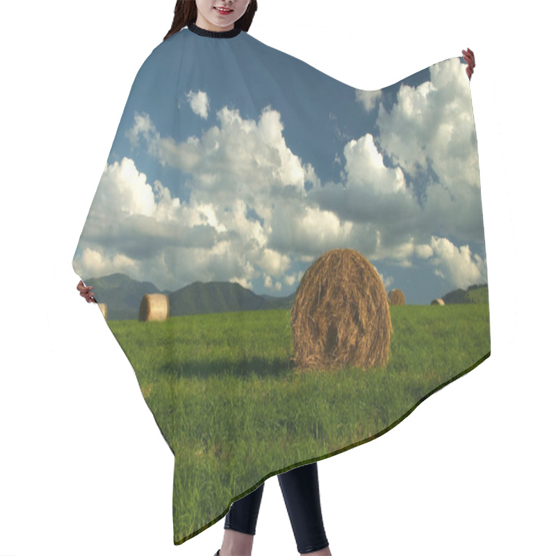 Personality  Countryside Field Plants, Nature Flora Hair Cutting Cape