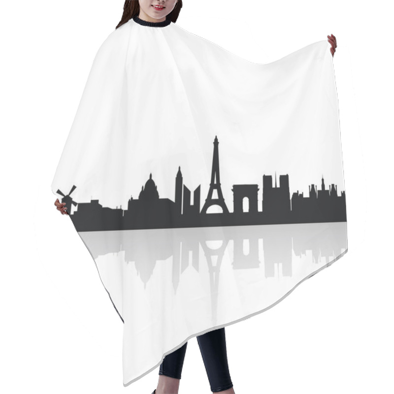 Personality  Building Silhouettes Hair Cutting Cape