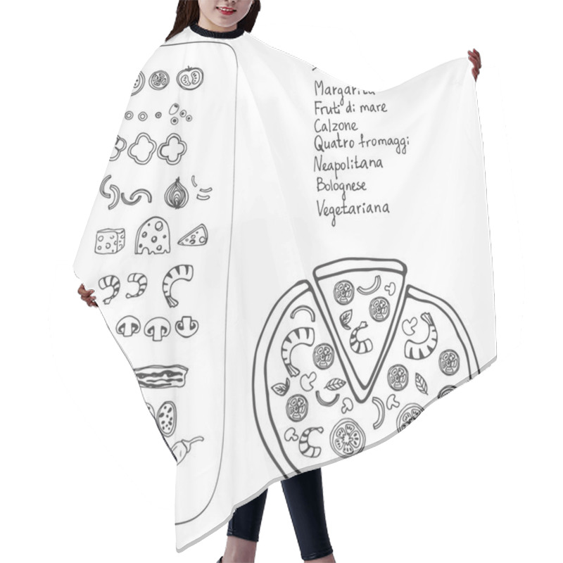 Personality  PizzaItaliana7 Hair Cutting Cape