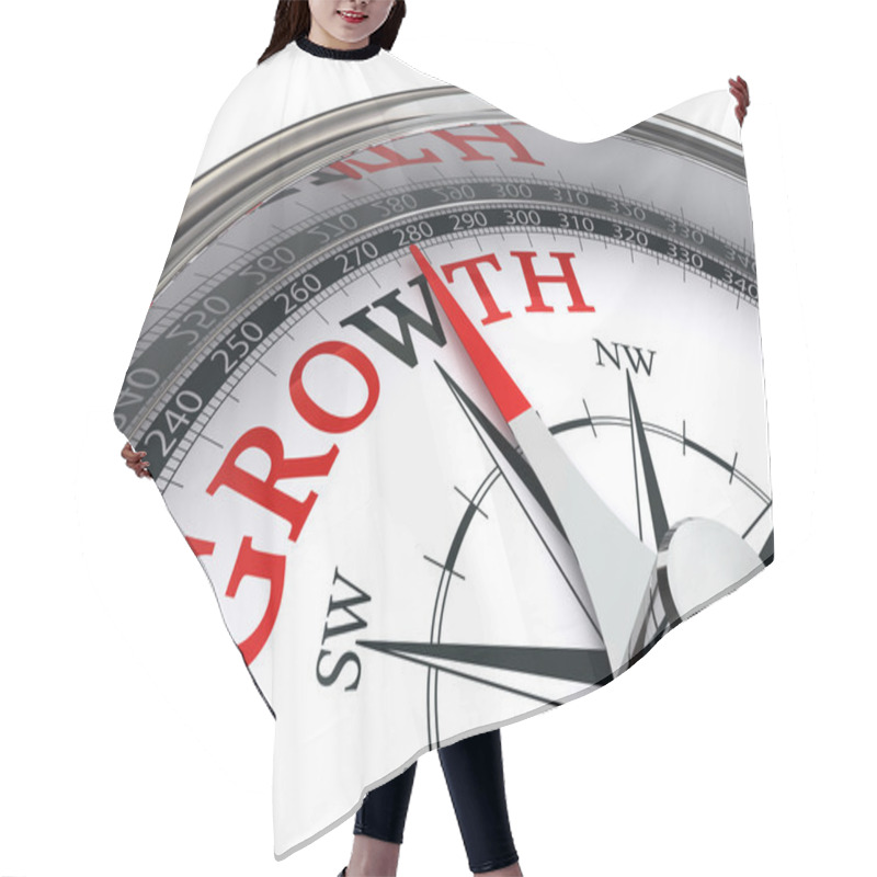 Personality  Growth Concept Compass Hair Cutting Cape