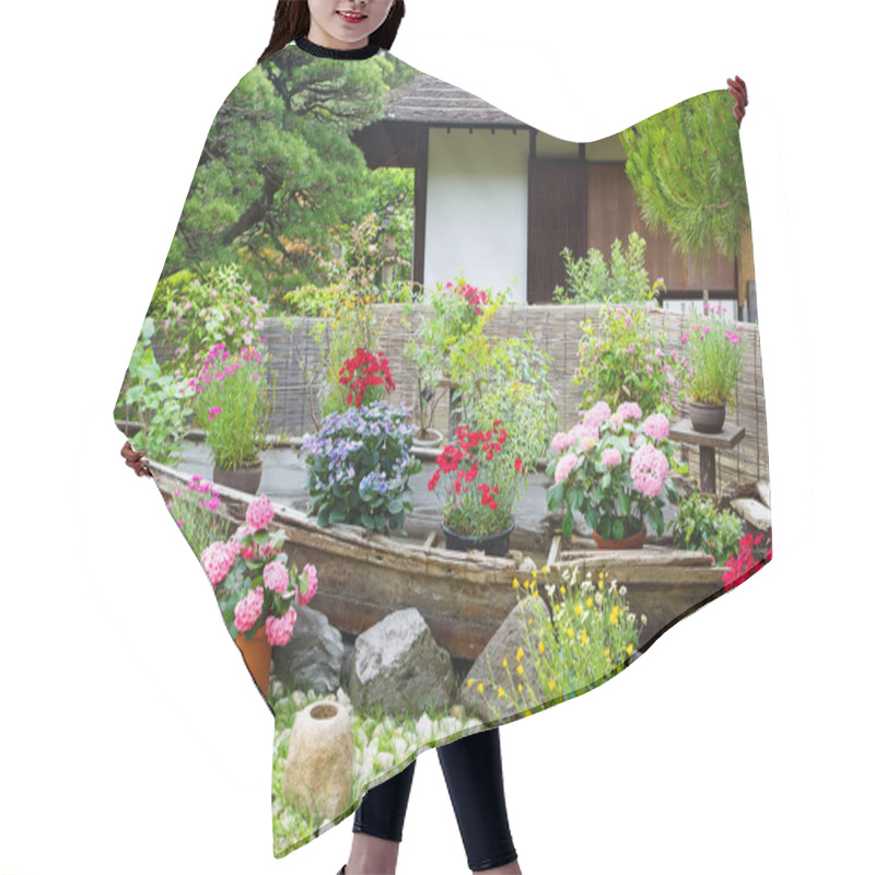 Personality  Japanese Style Garden In Hiroshima, Japan Hair Cutting Cape