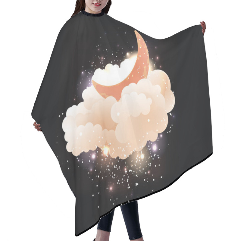 Personality  Moon, Clouds And Stars. Sweet Dreams Wallpaper. Hair Cutting Cape