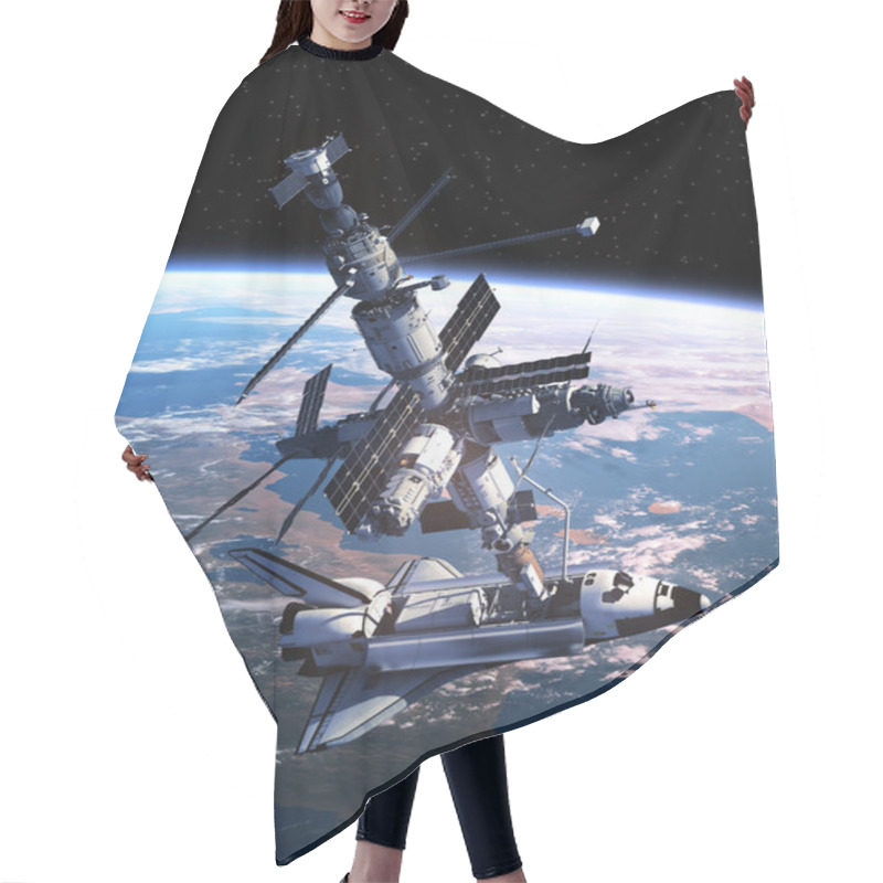 Personality  Space Shuttle Docking With Space Station Hair Cutting Cape