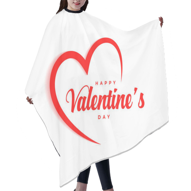 Personality  Happy Valentine Day Vector PNG Hair Cutting Cape