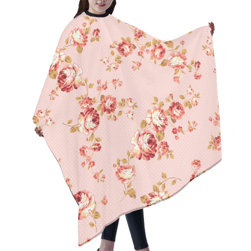 Personality  Rose Flower Pattern, Hair Cutting Cape