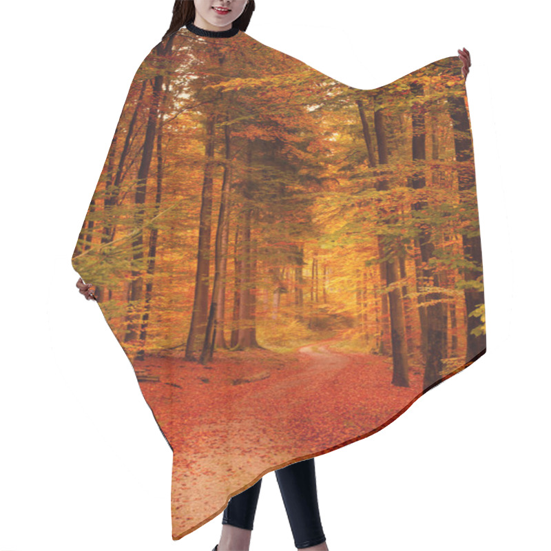 Personality  Autumn Forest Hair Cutting Cape