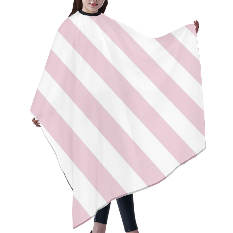 Personality  Tile Violet Pink And White Stripes Vector Pattern Hair Cutting Cape