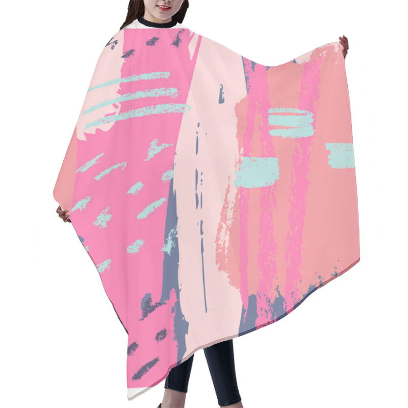 Personality  Hand Drawn Abstract Design Hair Cutting Cape