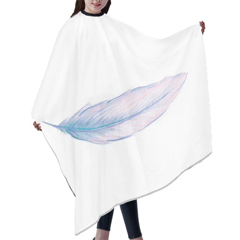 Personality  Feather Hair Cutting Cape