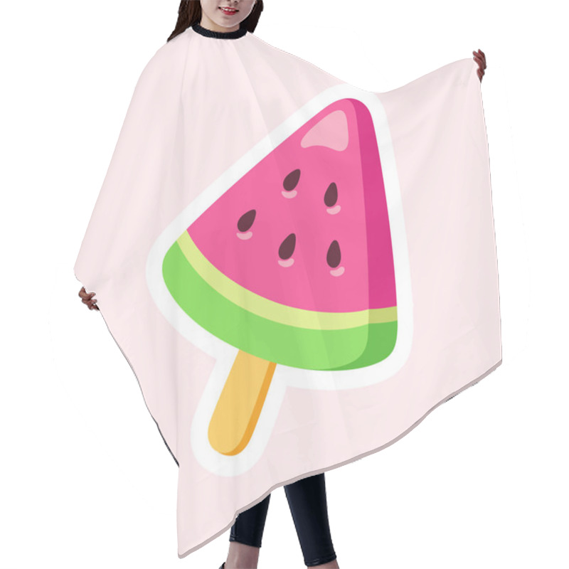 Personality  Watermelon Ice Cream Hair Cutting Cape