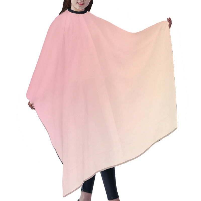 Personality  Soft Pink And Peach Gradient Minimalist Background Hair Cutting Cape