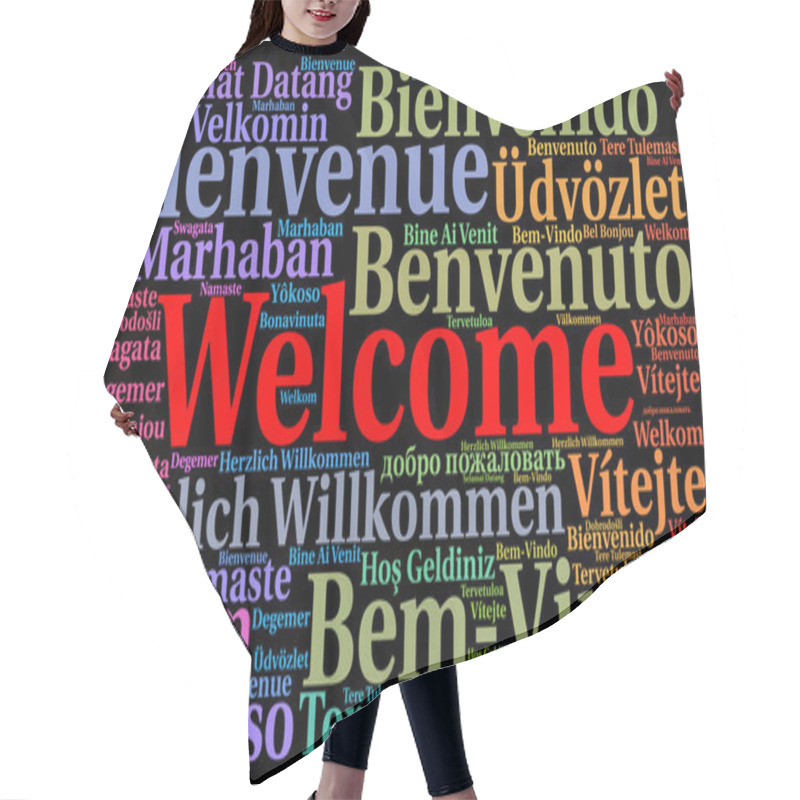 Personality  Welcome Word Cloud In Different Languages  Hair Cutting Cape