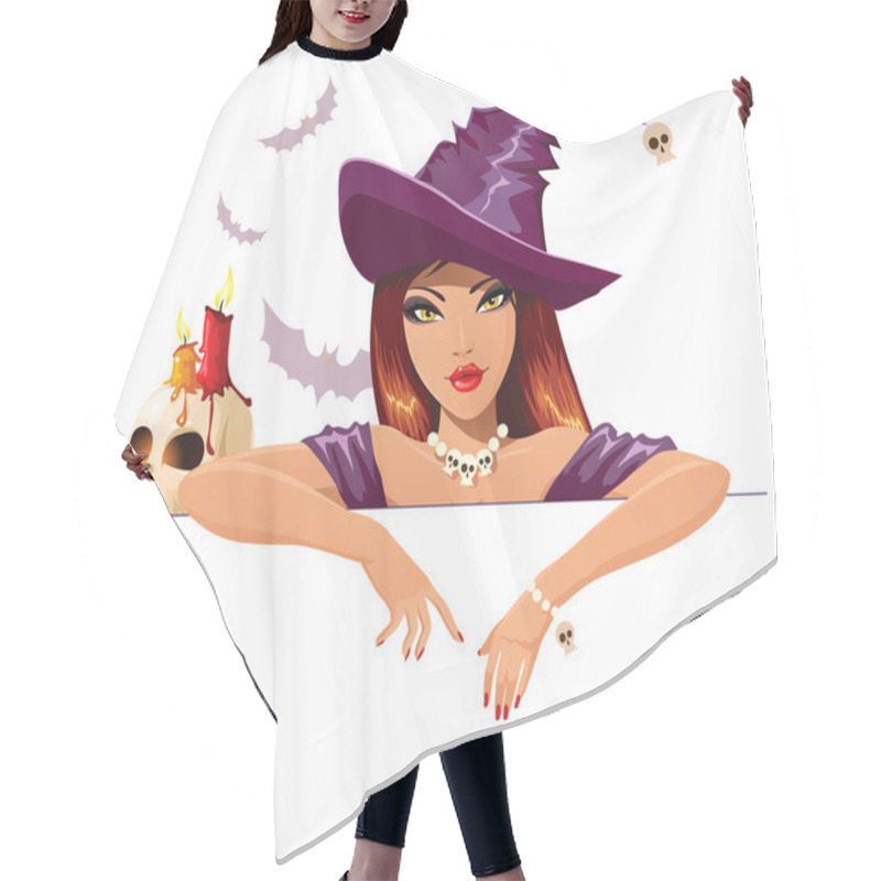 Personality  Sexy Halloween Witch Hair Cutting Cape