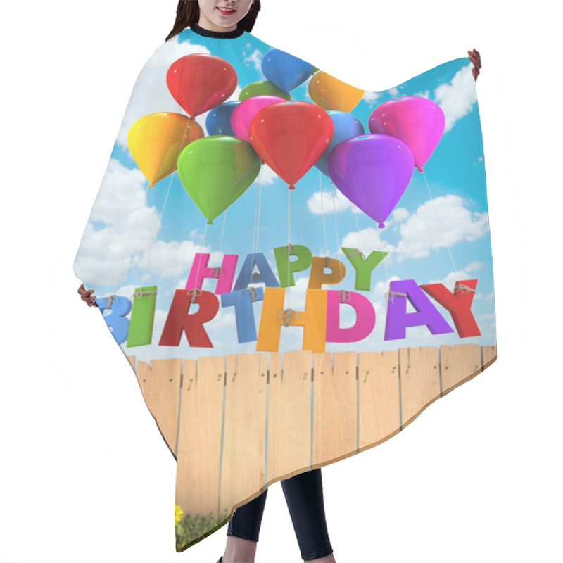 Personality  Happy Birthday, Garden Hair Cutting Cape